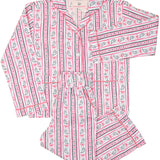 Ghost Stripe with Silver Lurex Pajama Set