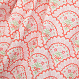 Floral Valentines Scallop Print Bubble