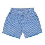 Blue Striped Tucker Shorts