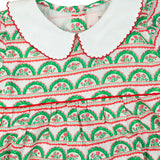 Scalloped Holiday Floral Bubble