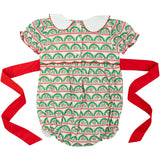 Scalloped Holiday Floral Bubble