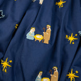 Nativity Embroidered Navy Bubble