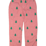 Christmas Trees Embroidered Pants