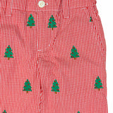 Christmas Trees Embroidered Pants