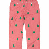 Christmas Trees Embroidered Pants