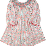 Vintage Candy Cane Smocked Dress