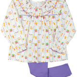 Mardi Gras Print Legging Set