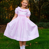 Pink Gingham Smocked Jenny Dress