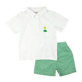 Golf Cart Embroidered Shorts Set