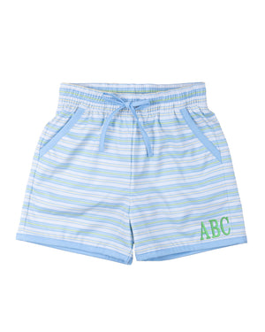 Seabreeze Stripe Swim Trunks