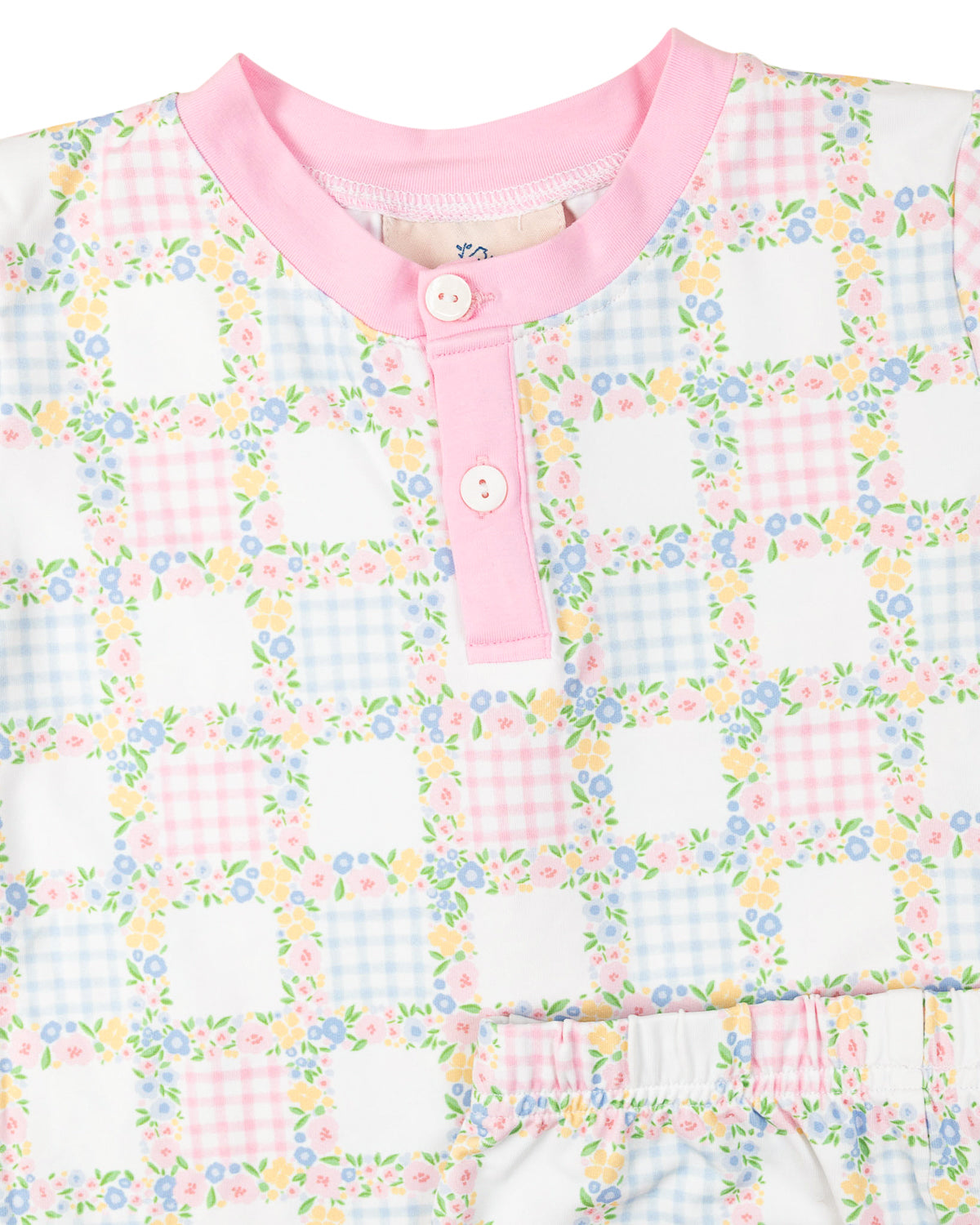 Garden Gingham Short Sleeve Pajama Set