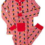 Mouse Fun Striped Knit Pajama Set