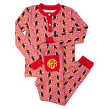 Mouse Fun Striped Knit Pajama Set