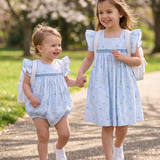 Darling School Days Smocked Bubble