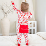 Elf Zip up Knit Pajamas