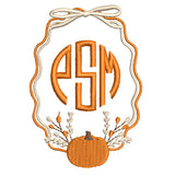 Fall Wreath Embroidered Bloomers