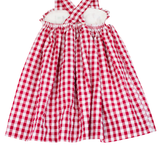 Flags Smocked Red Gingham Dress