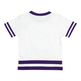 Go! Fight! Win! Purple Football Appliqué Shirt
