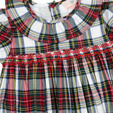 Highland Holiday Plaid Smocked Bubble