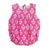 Pink Floral Block Print Bubble