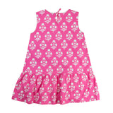 Pink Floral Block Print Dress