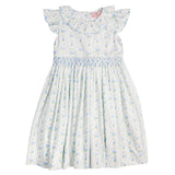Blue Hydrangea Smocked Jenny Dress