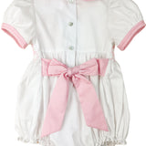 Pink Cross Smocked Bubble