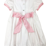 Pink Cross Smocked Dress