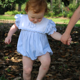 Blue Gingham Bib Bubble- FINAL SALE