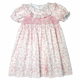 Magnolia Pink Smocked Honeycomb Dress