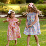 Garden Giggles Smocked Dress
