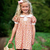 Pumpkin Spice Print Pink Dress