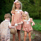 Pumpkin Spice Print Pink Bubble