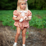 Pumpkin Spice Print Pink Bubble