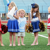 Go! Fight! Win! Baby Blue Football Appliqué Shirt