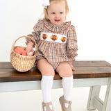 Turkey Smocked Orchard Plaid Bubble