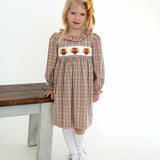 Turkey Smocked Orchard Plaid Dress