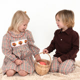 Turkey Smocked Orchard Plaid Dress