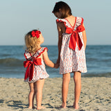 Red White Blue Floral Josie Dress