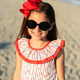 Red White Blue Floral Josie Dress