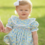 Spring Bloom Smocked Bubble