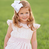 Pink Vine Smocked Dress