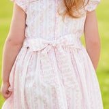 Pink Vine Smocked Dress