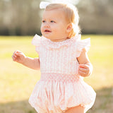 Pink Vine Smocked Bubble