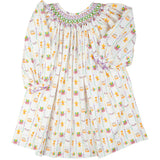 Mardi Gras Smocked Dress