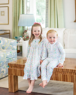 Nativity Print Pajama Set