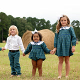 Navy Tartan Plaid Dress