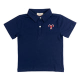 Custom Embroidery Navy Polo Shirt