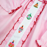 Ornaments Embroidered Bishop Dress