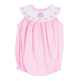 Rosebud Yoke Collar Pink Gingham Bubble